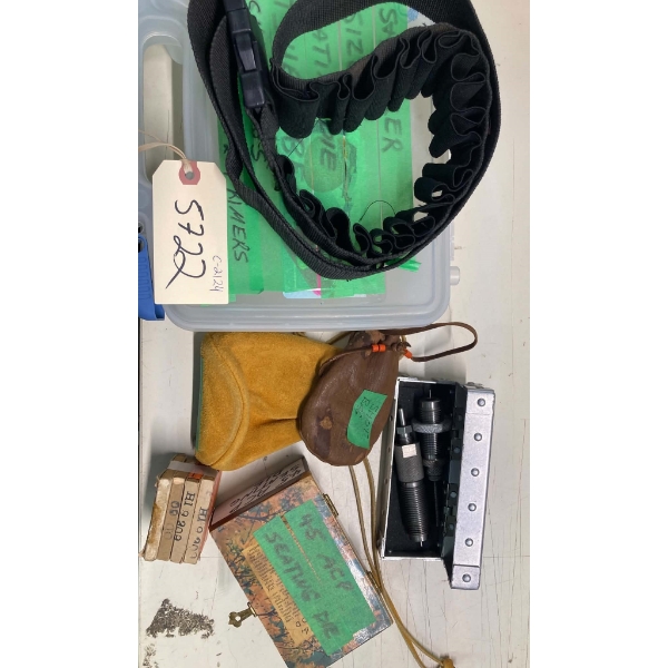 Box Lot Assorted Reloading items In Box