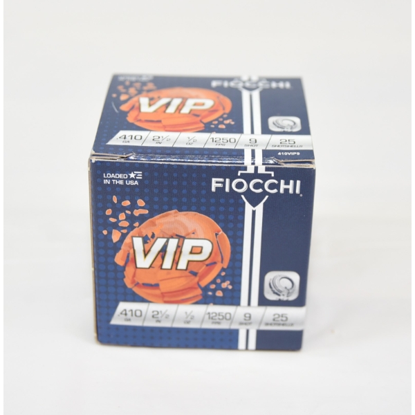 25 Rounds Fiocchi VIP 410 Gauge 2 1/2" Ammunition