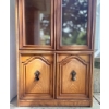 Image 2 : Traditional Wood Display Cabinet with Glass Doors 