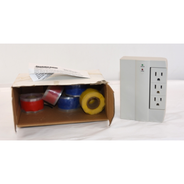 Side Socket Power Strip & 6 Slip Resistant Tape