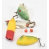 Image 10 : Box Lot Vintage Ok-Doke Fishing Lure, Crank Baits & New Loop Fishing Hoodie Size XL