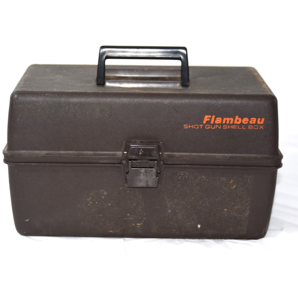 Flambeau Shotgun Shell Box With 32 Mixed Shot Shells 12 Gauge Ammunition 