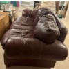 Image 2 : Burgundy Leather Couch 