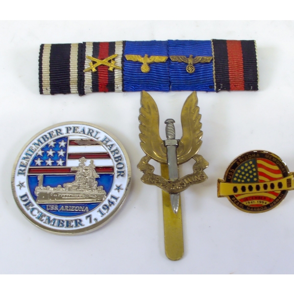 Box Lot Military Badges/Pins