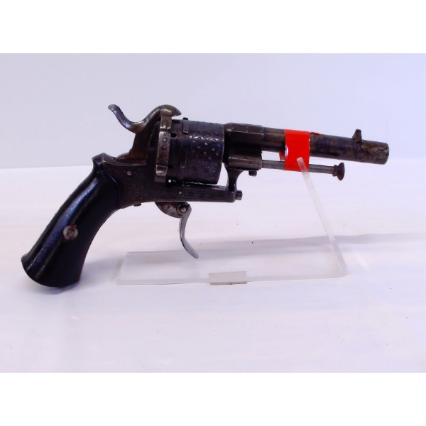Antique Unknown Make Pin Fire Revolver Saknas 
