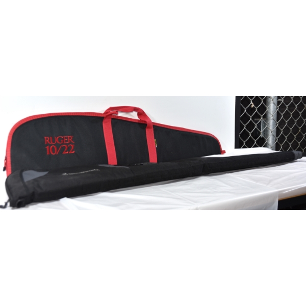 Black Browning Soft Rifle Bag & Black And Red Ruger 10/22 Soft Rifle Bag 