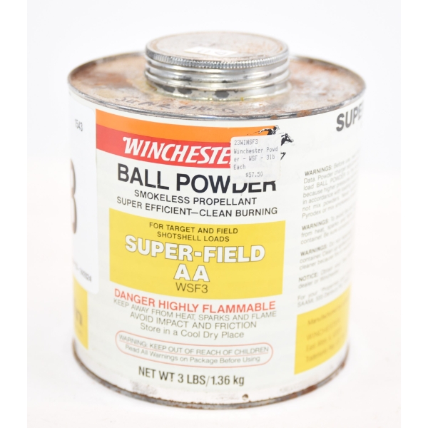 2 lb Super field AA Win Powder