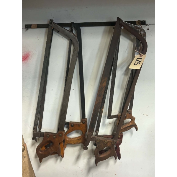 Assortment of Vintage Bow Saws & Hand Saws