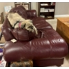 Image 3 : Burgundy Leather Couch 