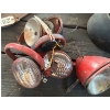 Image 1 : Vintage Red Tractor Light Lot: Sealed-Beam Lamps, Housings, Reflectors & Trim Rings