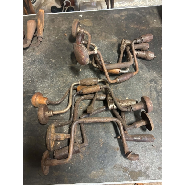 Assorted Vintage Hand Brace Drills