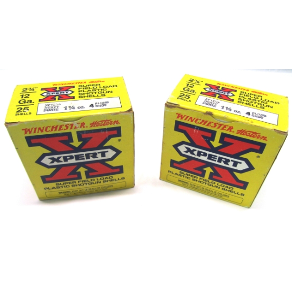 50 Rounds Winchester Xpert 12 Gauge 2-3/4" 4 Shot Ammunition