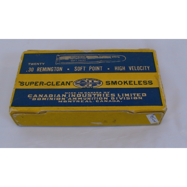 20 Rounds Dominion 30 Remington SP 170gr. Ammunition
