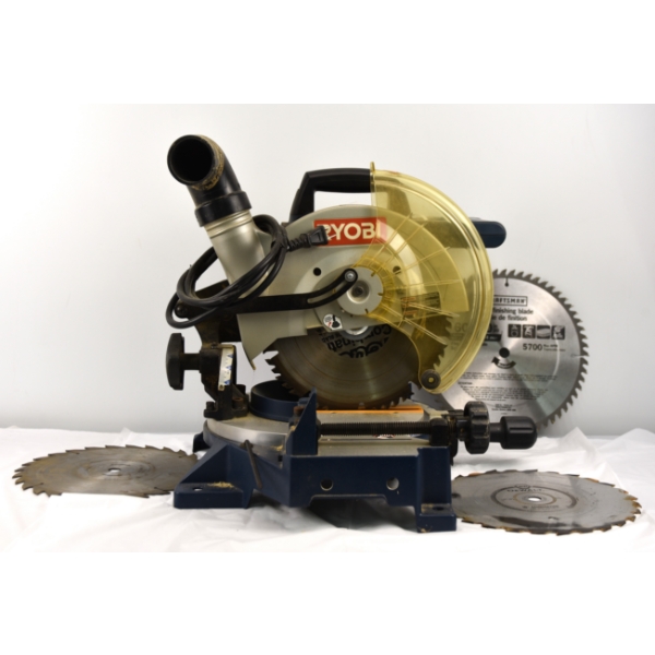 Ryobi Chop Saw with 3 Blades