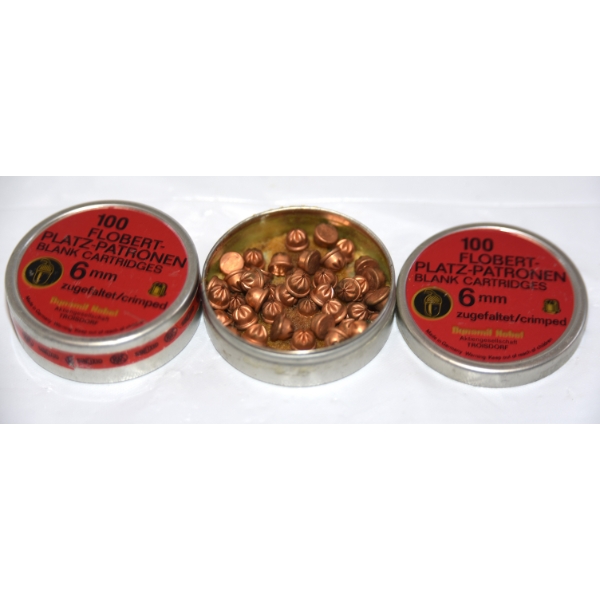 148 Flobert Platz-Patronen 6mm Blank Cartridges 