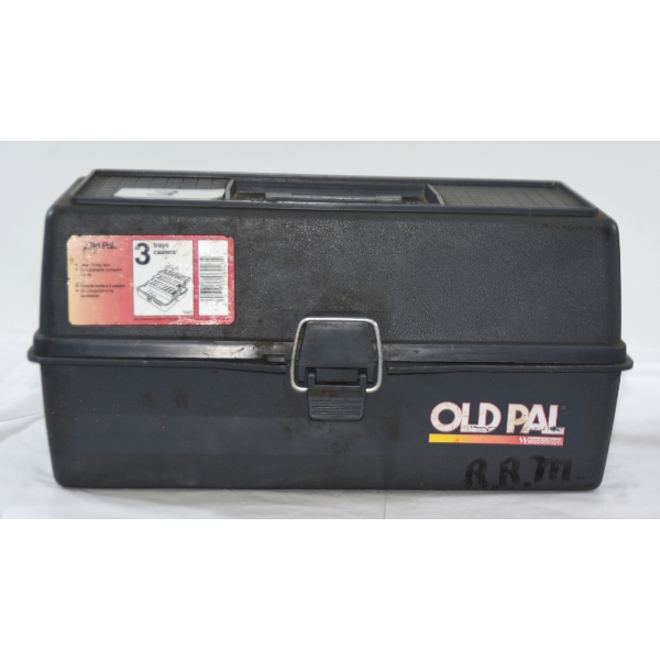 Vintage Old Pal Tackle Box Grey 