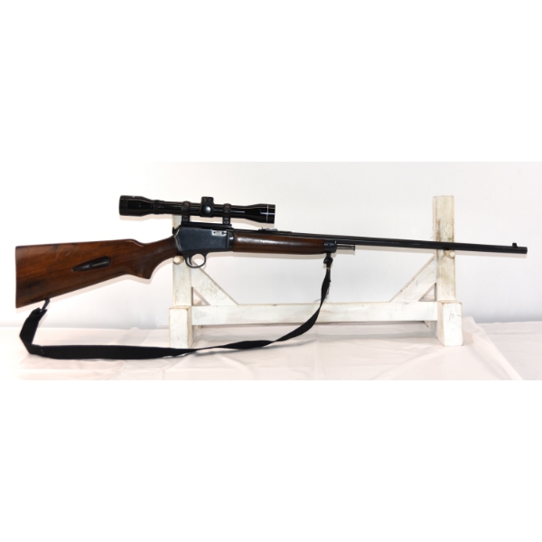 Winchester Model 63 Semi Automatic .22 LR Caliber Rifle With Scope & Sling
