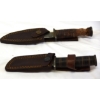 Image 2 : 2 Damascus Kabar Bowie Knives W/ Sheaths