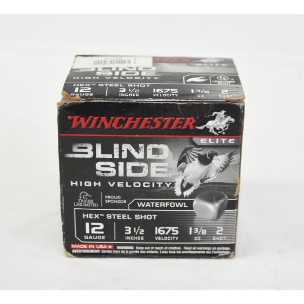 25 Rounds Winchester Blindside 12 Gauge #2 Shot Ammunition