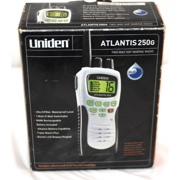 Uniden Atlantis 250 Two-Way VHF Uniden Marine Radio 