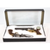 Image 1 : Antique Pair Of Colt Revolvers In .31 Percussion Caliber With Display Case