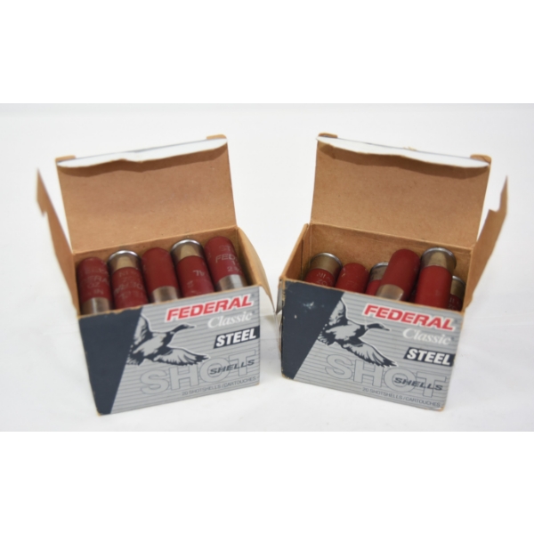 42 Rounds Federal Classic Steel 12 Gauge 2 3/4" #2 Shot Ammunition