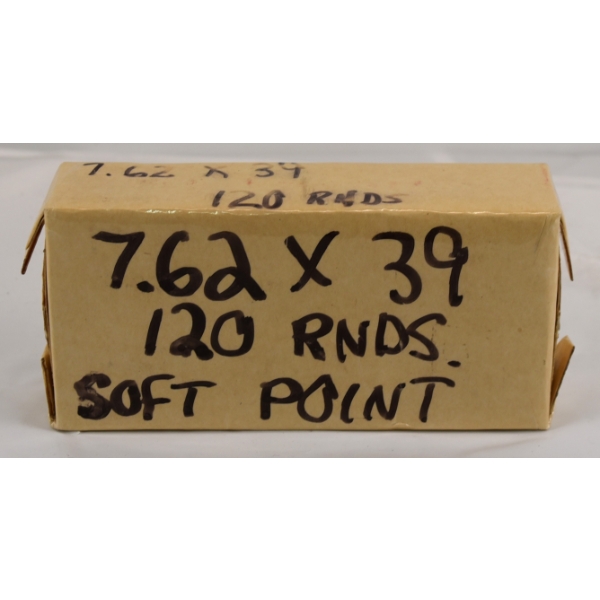 120 Rounds Unknown 7.62 x 39 Caliber Ammunition 