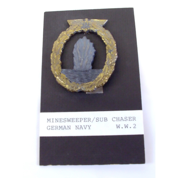 WW2 German Navy Kriegsmarine Mine Sweepers War Badge