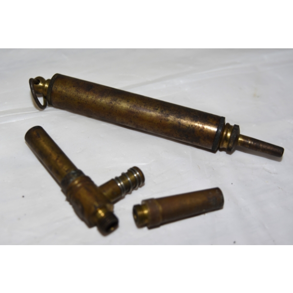 Box Lot Brass Pan Powder Dispenser Brass Powder Measure Tube & Spring Dispenser