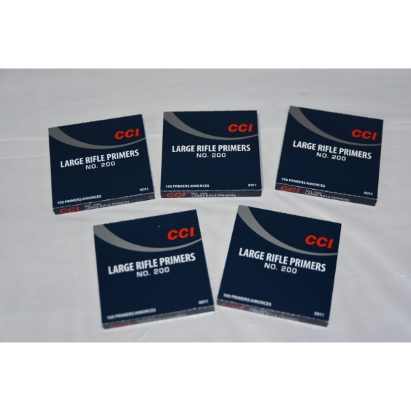 500 Pieces CCI Large Rifle Primers No. 200
