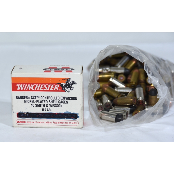 130 Rounds Mixed 40 Caliber 180 Grain  Ammunition 