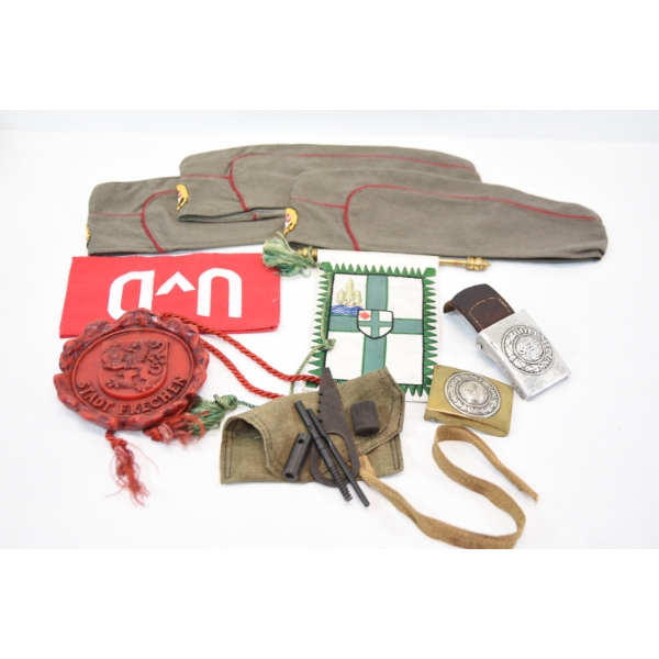 Box Lot Military Hats/Accessories