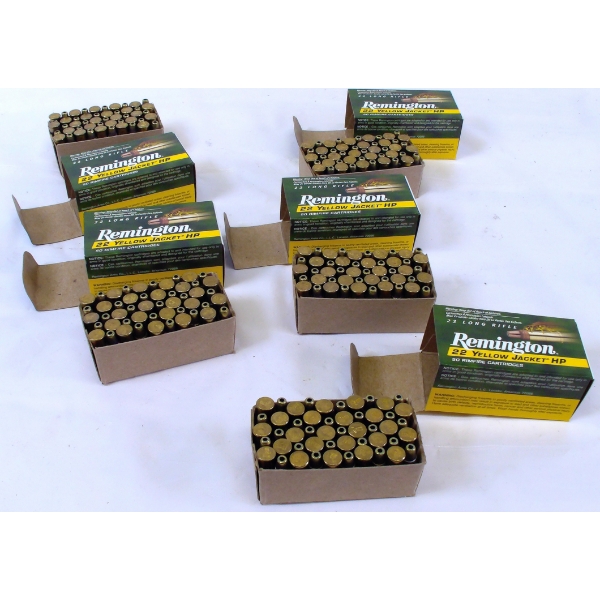 250 Rounds Remington Yellow Jacket .22LR HP Ammunition 