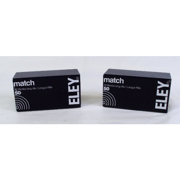 100 Rounds Eley Match 22 LR Ammunition