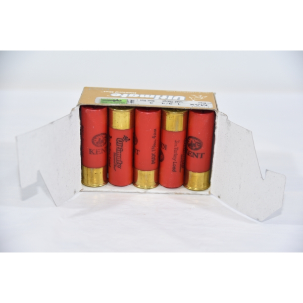 10 Rounds Kent Ultimate 12 Gauge 3" #4 Shot Ammunition 
