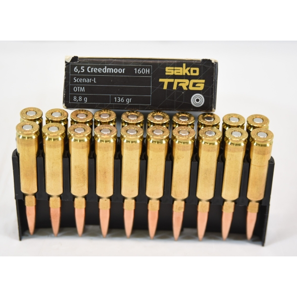 20 Rounds Sako TRG 6,5 Creedmoor 136gr. Ammunition