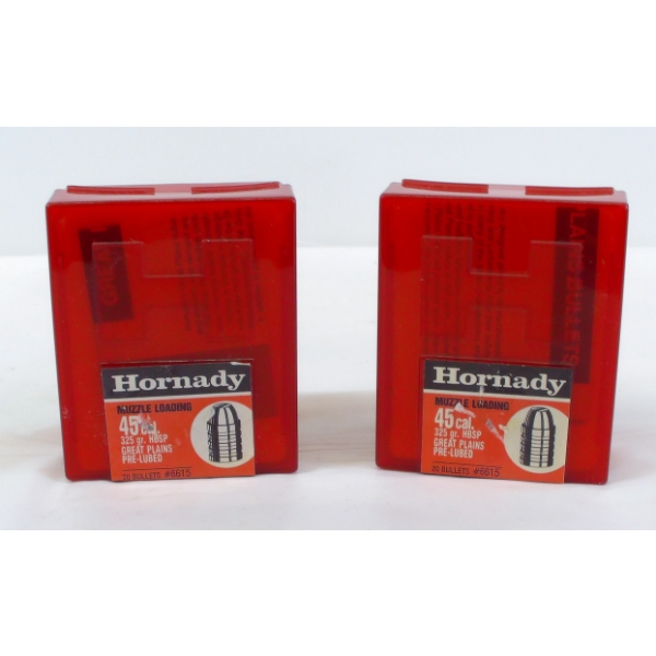 30 Pieces Hornady 45cal. 325gr HBHP Bullets