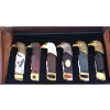 Image 2 : Franklin Mint Eagle Set Knives In Wooden Display & 6 Franklin Mint Collector Knives Pouches 