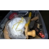Image 2 : Box Lot Hand Tools Painting Supplies & Misc. Items 