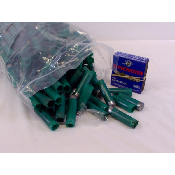 250 Pieces Remington Target 12ga Hulls & 300 Pieces Win 209 Primers
