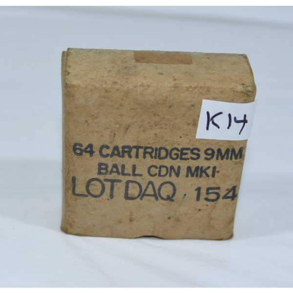 64 Rounds 9mm Luger Canadian FMJ Ammunition 