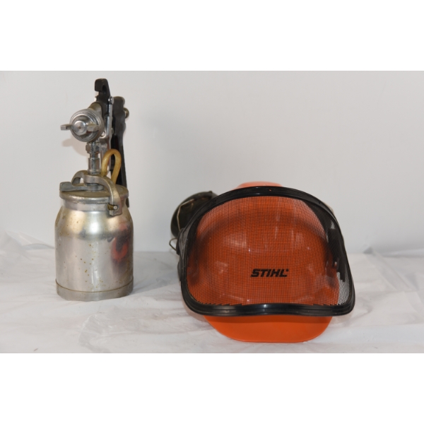 STIHL Basic Helmet Set & Aluminum Air Paint Sprayer Gun