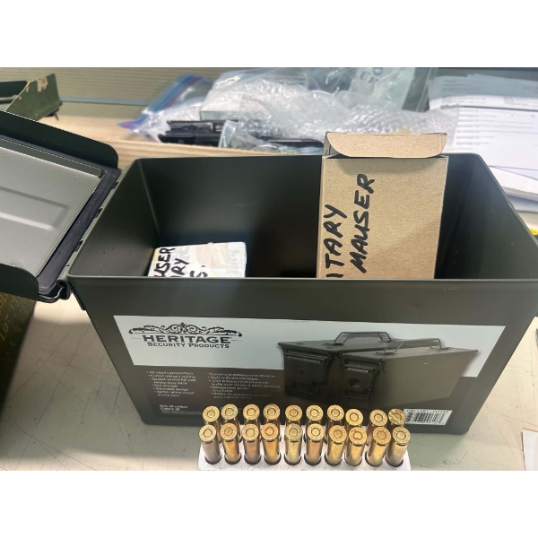 126 Rounds 8MM Ammunition In Military Ammo Can
