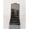 Image 1 : Vintage Fractional Drill Bit Set Housed In A Metal Storage Case