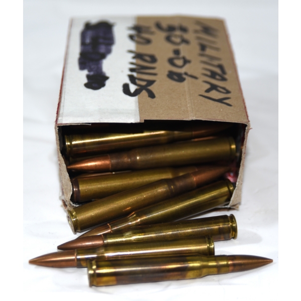 Approximately 40 Rounds Military 30-06 Ammunition 