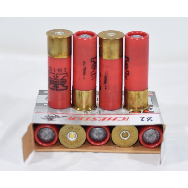 9 Rounds Winchester Super X 12 Gauge 3" Rifle Slug Hollow Point Ammunition 