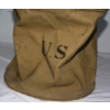 Image 1 : U.S. Military Canvas Bucket/Bag w/ Rope Tie WWII Era