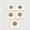 Image 1 : 5 Nazi Germany WW II 10 Reichspfenning Coins 1940, 1941, 1942, 1943, 1944