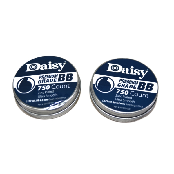 2 Tins (750 per) Daisy Premium Grade BBs
