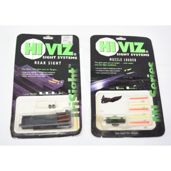 Hi Viz Sight System Front & Rear Sight W/Inserts For ML Series & TR1001 Tri Sight